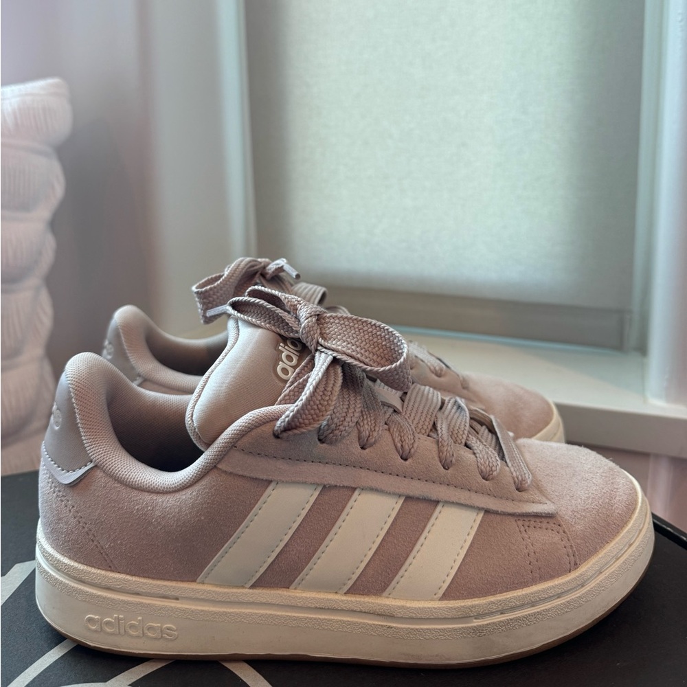 adidas Women's Suede Low-Top Sneakers in Pale Mauve
